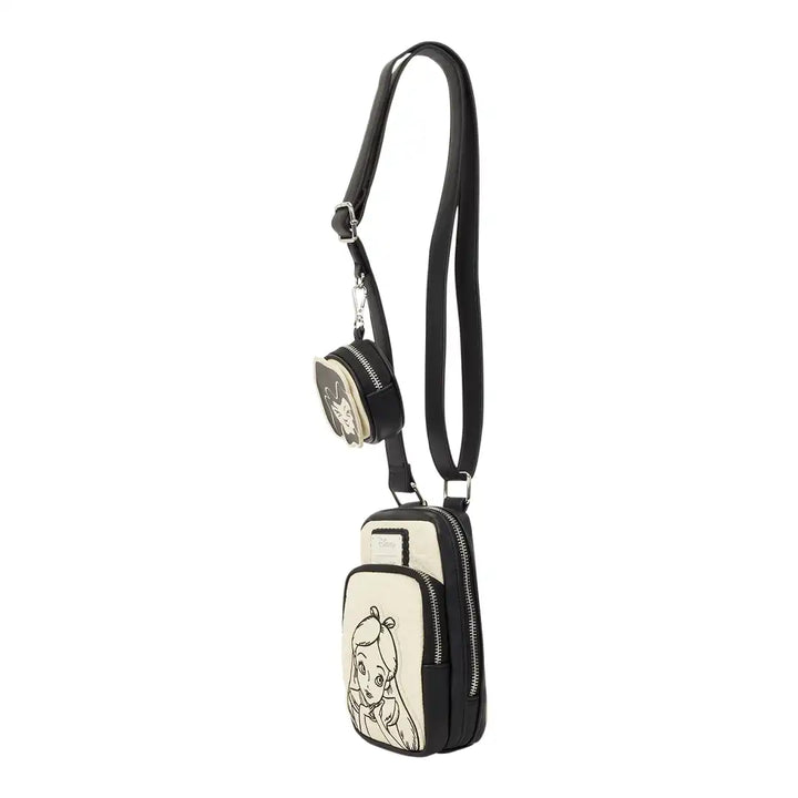 Loungefly Disney Alice in Wonderland Cell Phone Sling Crossbody Bag
