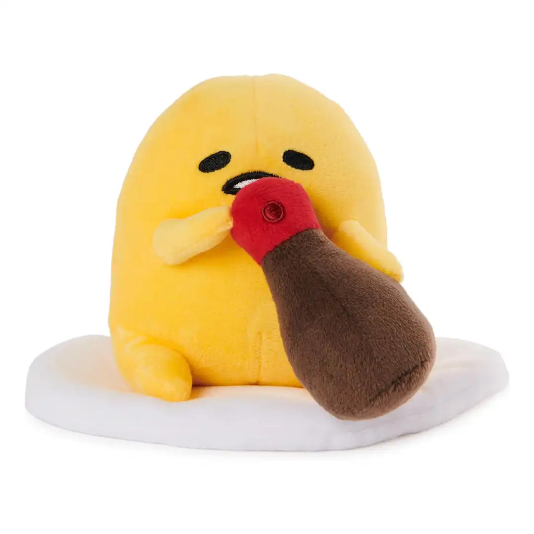 GUND Sanrio Gudetama The Lazy Egg With Soy Sauce 5" Plush Toy