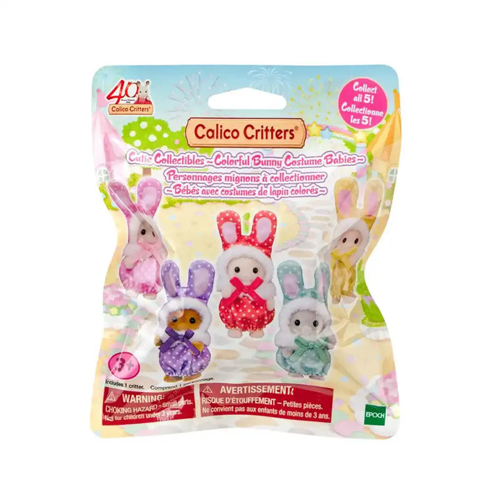 Calico Critters Cutie Collectibles Colorful Bunny Costume Babies Blind Box