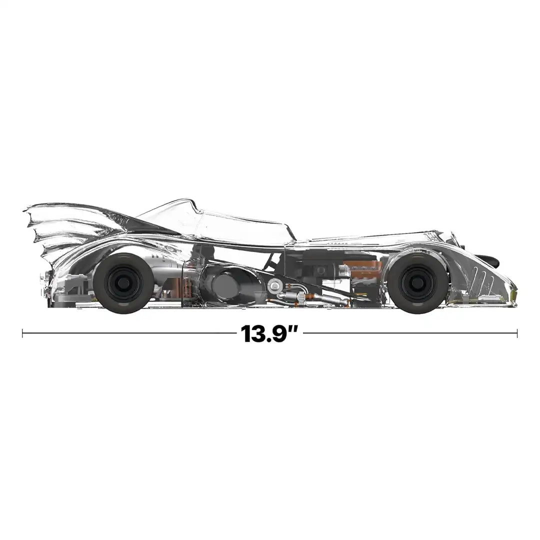 Super7 Super Cyborg 1989 Clear Batmobile Action Figure Vehicle