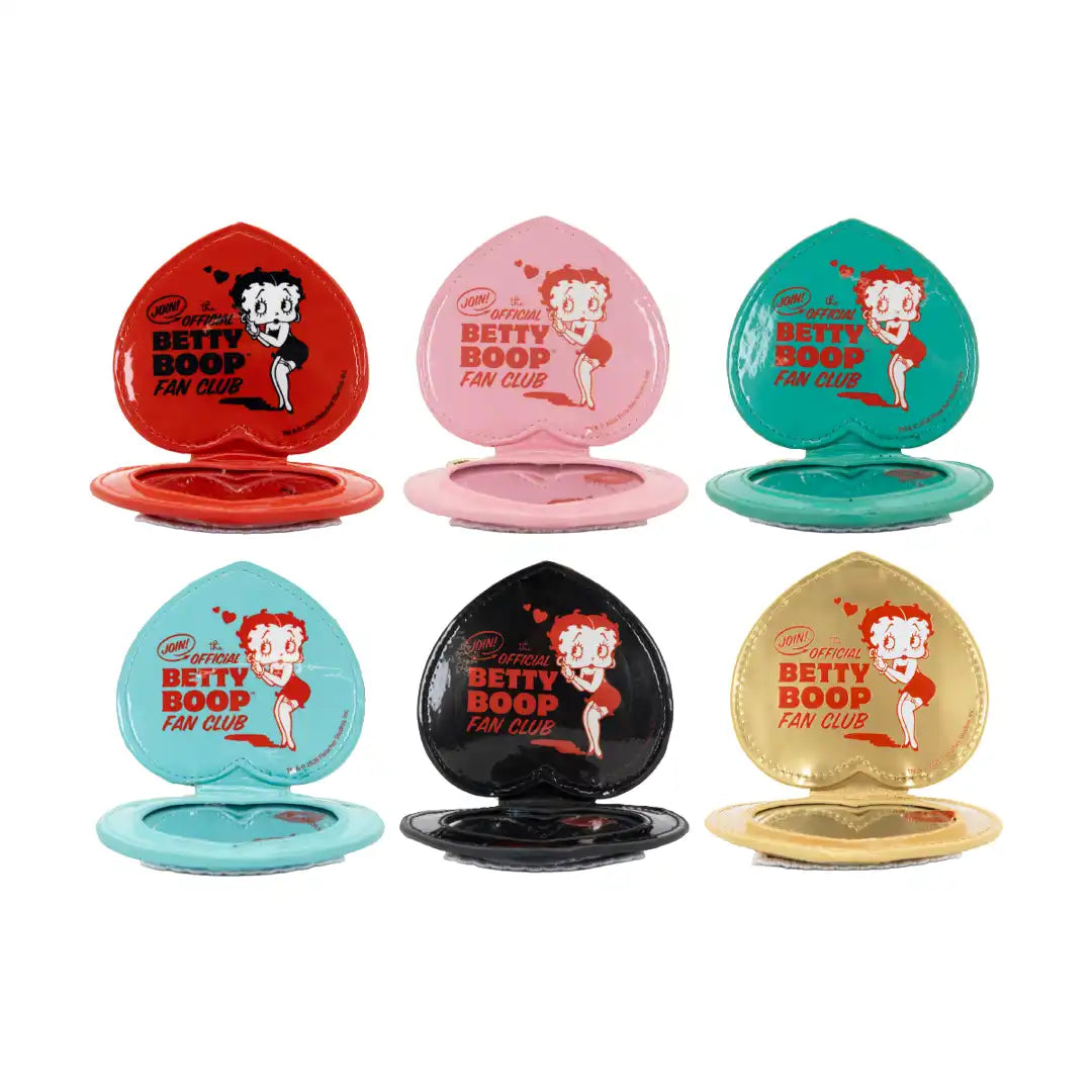Whatever Makes You Happy Betty Boop Mystery Box Heart Compact Mirror Bag Charms
