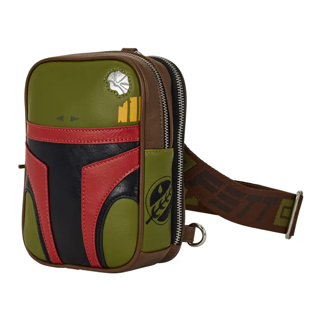 Loungefly Star Wars Boba Fett Cosplay Sling Crossbody Bag