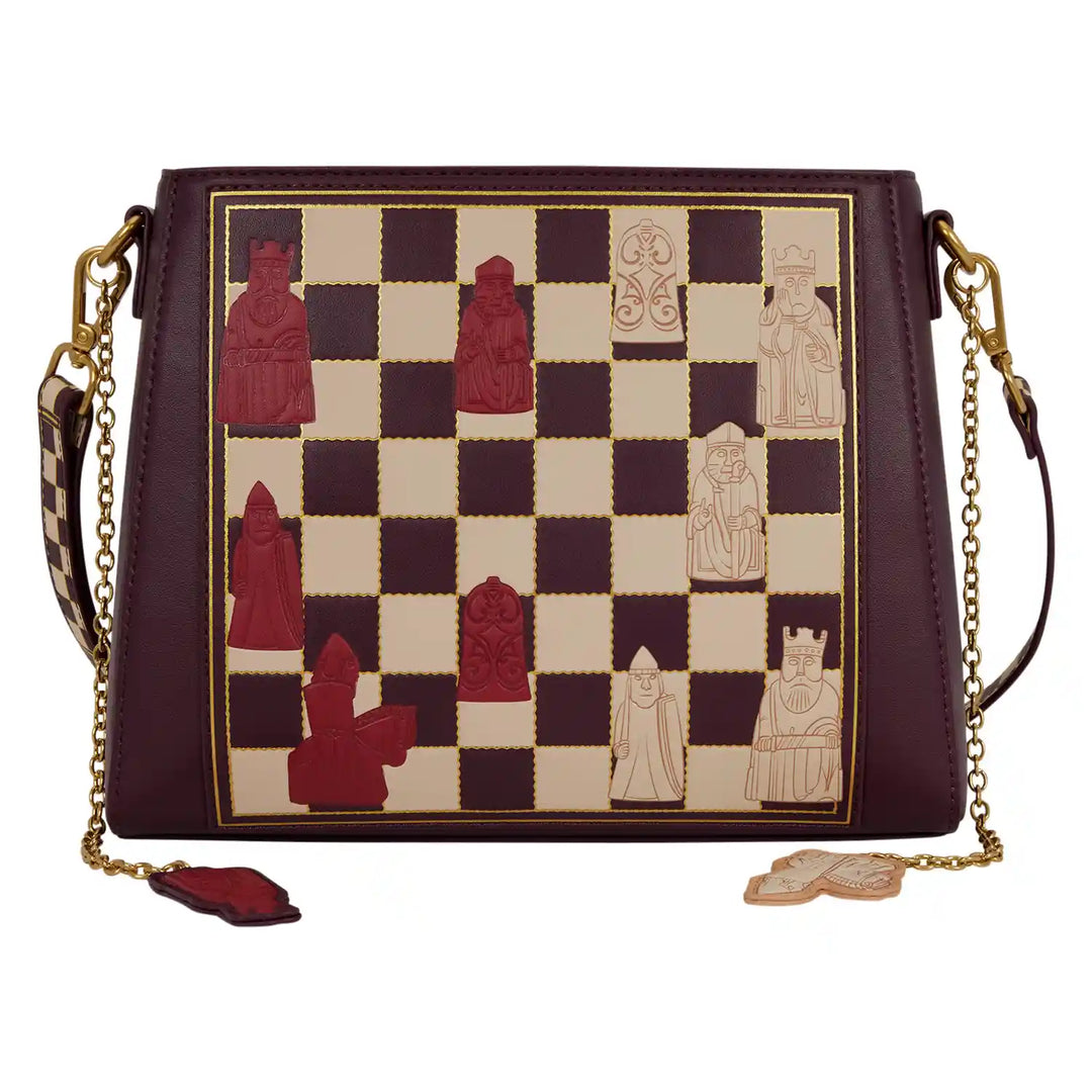 Loungefly WB Harry Potter Wizard Chess Crossbody Bag with Playable Pieces