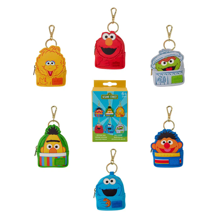 Loungefly Sesame Street Mystery Mini Backpack Keychain Charms