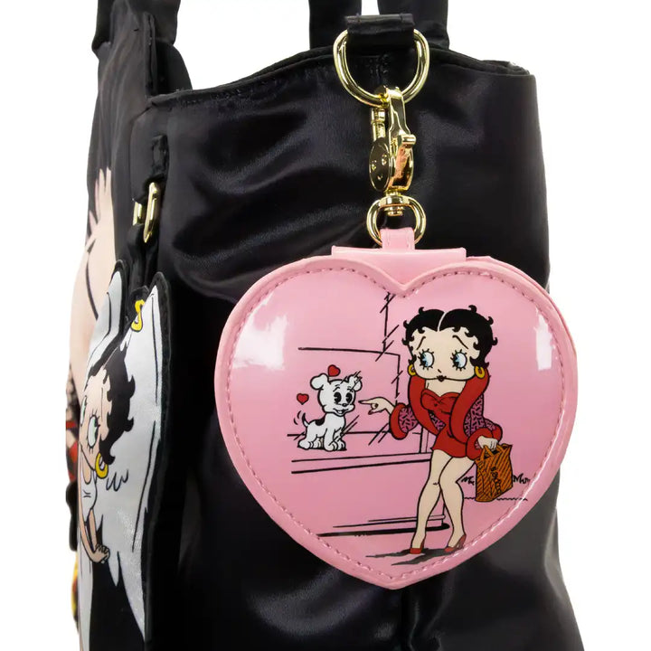 Whatever Makes You Happy Betty Boop Mystery Box Heart Compact Mirror Bag Charms