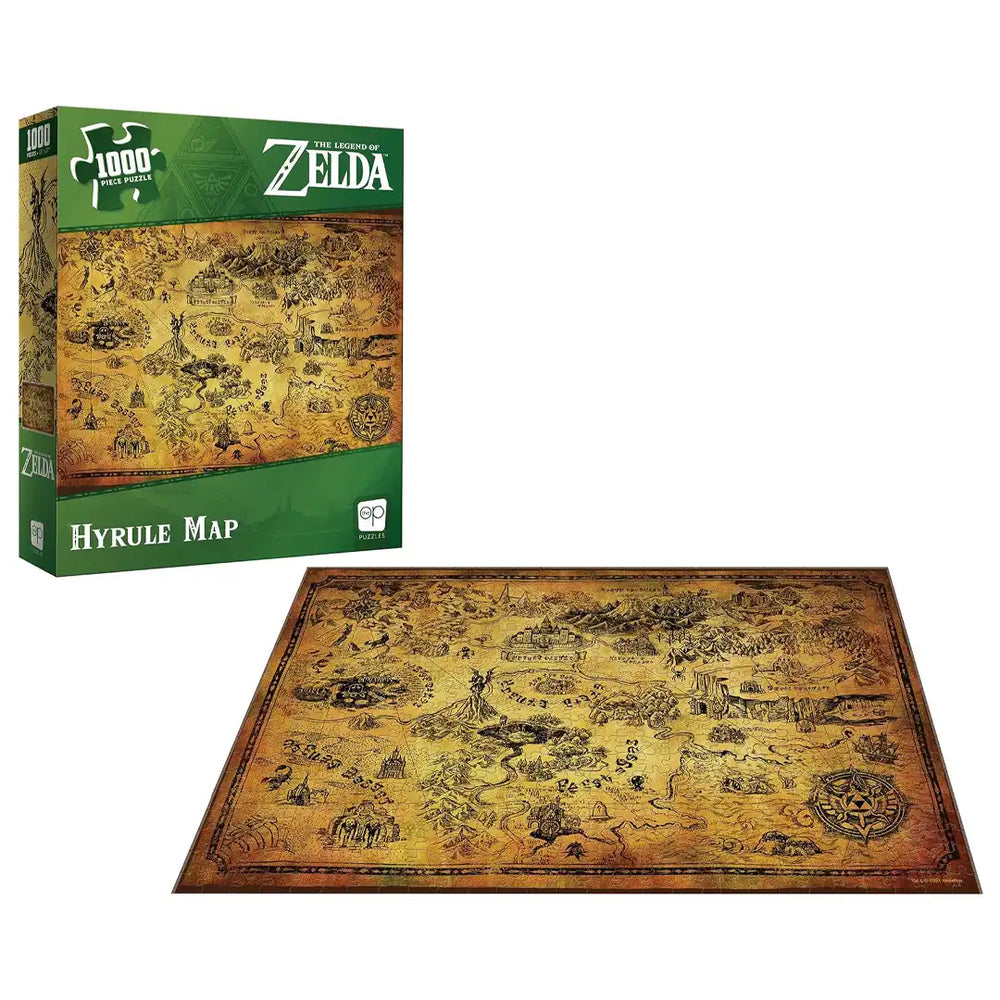 USAopoly The Legend of Zelda Hyrule Map 1,000 Piece Jigsaw Puzzle