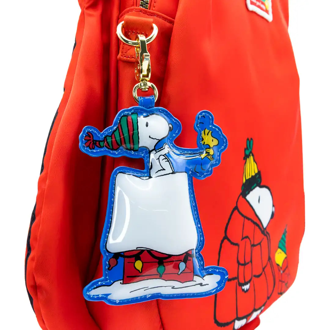 Whatever Makes You Happy Peanuts Snoopy Winter Scenes Mystery Box Padded Vinyl Bag Charms