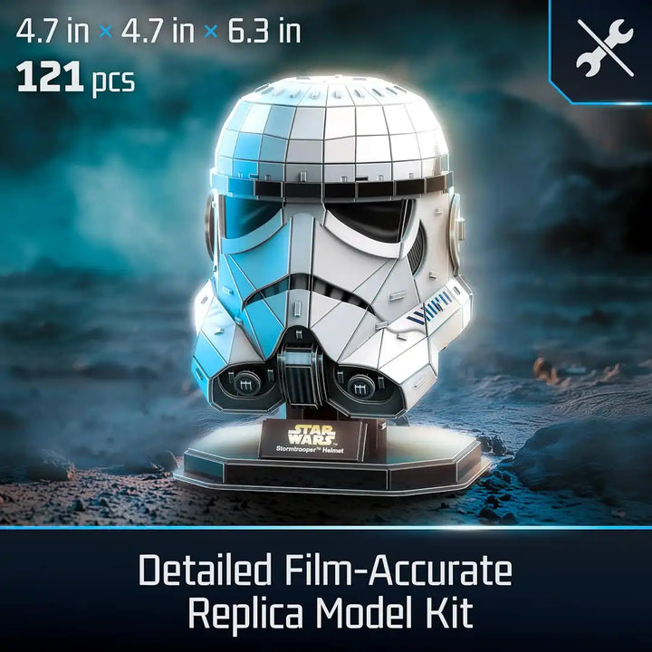 4D Build Star Wars Stormtrooper Helmet 3D Model Kit