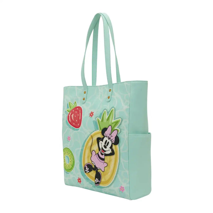 Loungefly Disney Mickey &amp; Minnie Beach Fun Tote Bag