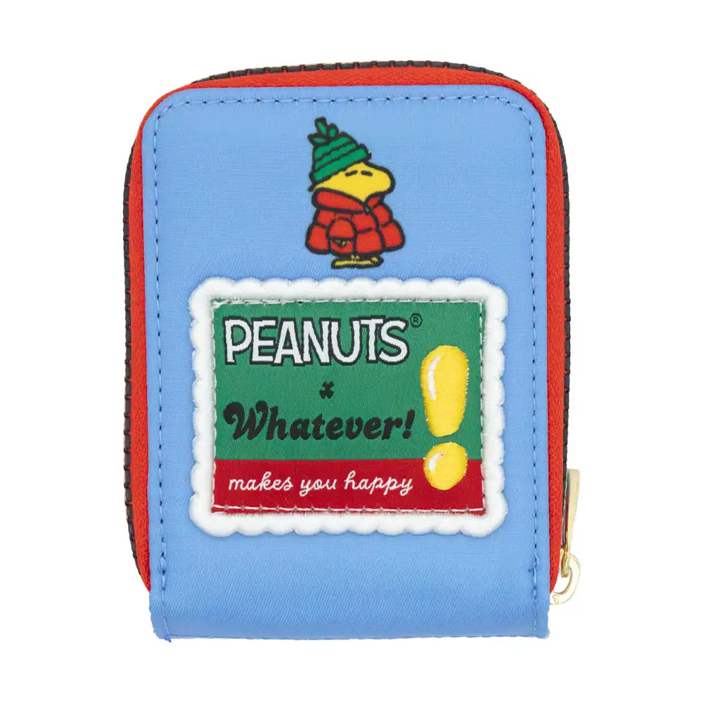 Whatever Makes You Happy Peanuts Snoopy Puffer Jacket Accordion Cardholder Wallet