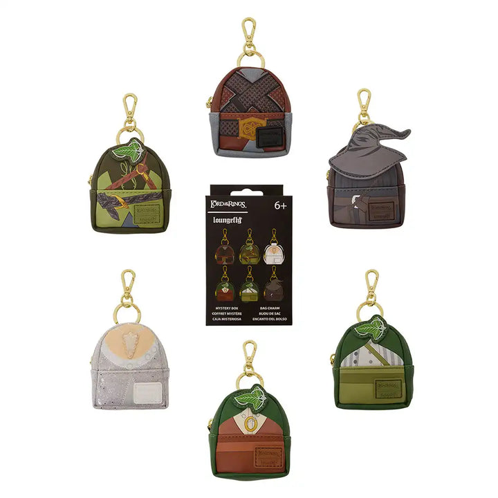 Loungefly Warner Bros Lord Of The Rings Characters Mystery Mini Backpack Keychain Charms