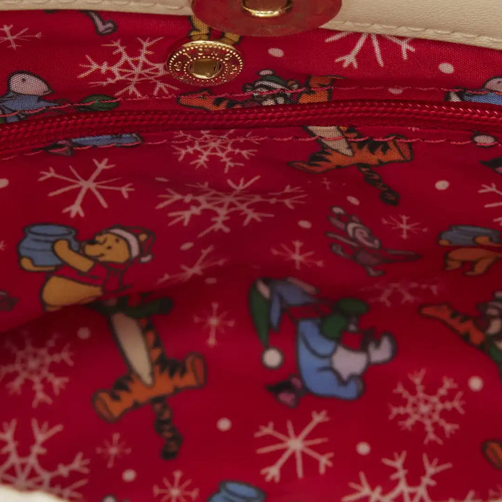 Loungefly Disney Winnie the Pooh &amp; Piglet Holiday Crossbody Bag