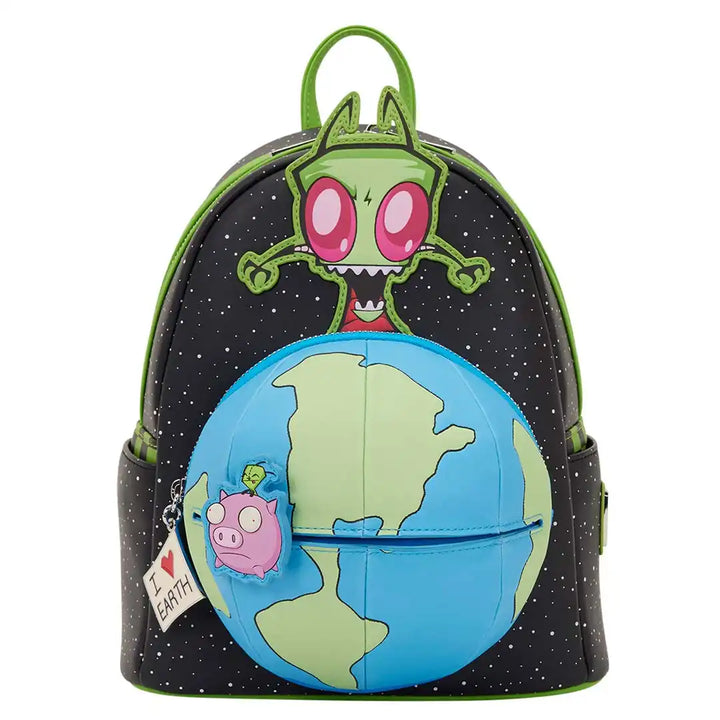 Loungefly Nickelodeon Invader Zim Glow Mini Backpack