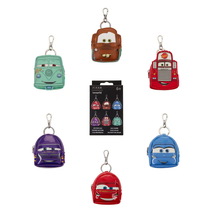 Loungefly Disney Pixar Cars 20th Anniversary Mystery Mini Backpack Keychain Charm