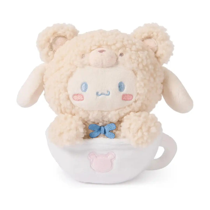 GUND Sanrio Hello Kitty and Friends Cinnamoroll Cafe Latte Teddy Bear 6" Plush Toy