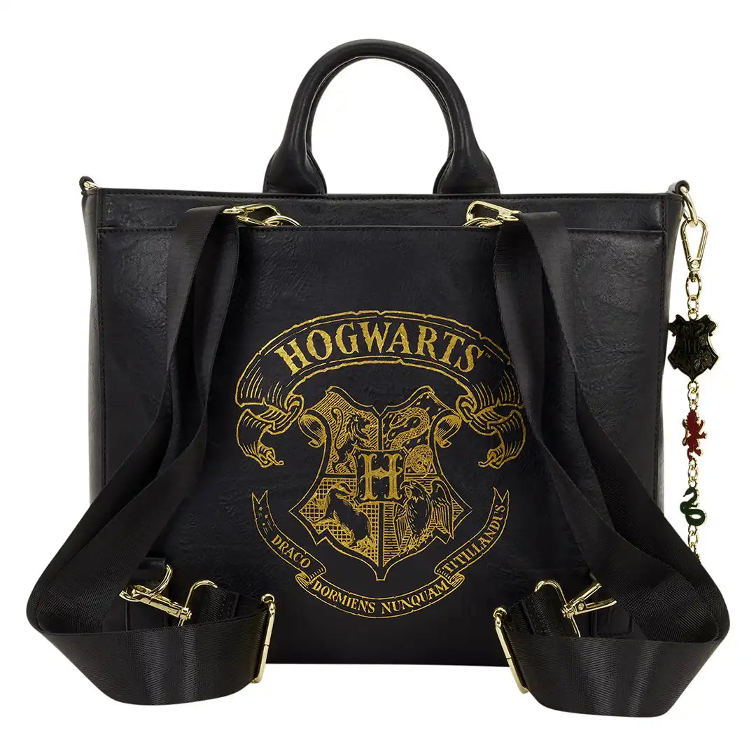 Loungefly Warner Brothers Harry Potter Hogwarts Letter Convertible Backpack &amp; Tote Bag