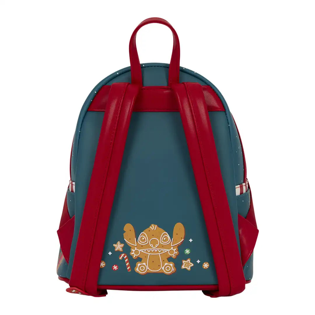 Loungefly Disney Lilo &amp; Stitch Holiday Celebration Mini Backpack