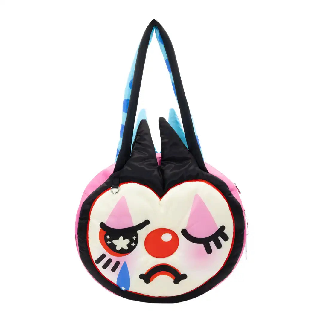 Whatever Makes You Happy So Lazo Happy/Sad Clown Padded Tote Bag