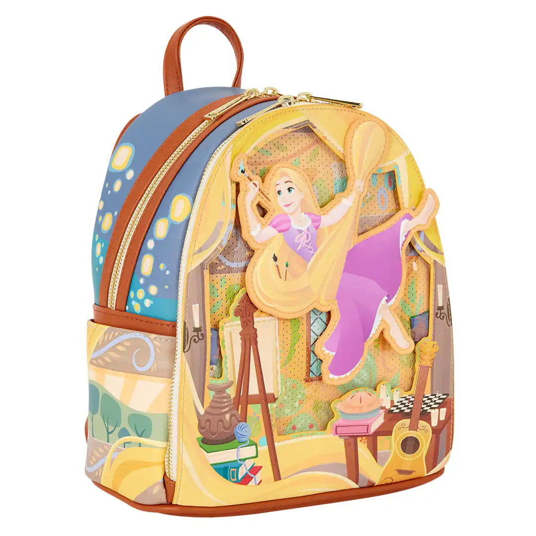 Loungefly Disney Tangled Rapunzel Painting Mini Backpack