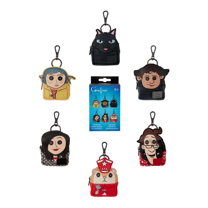 Loungefly Laika Coraline Mystery Mini Backpack Keychain Charm
