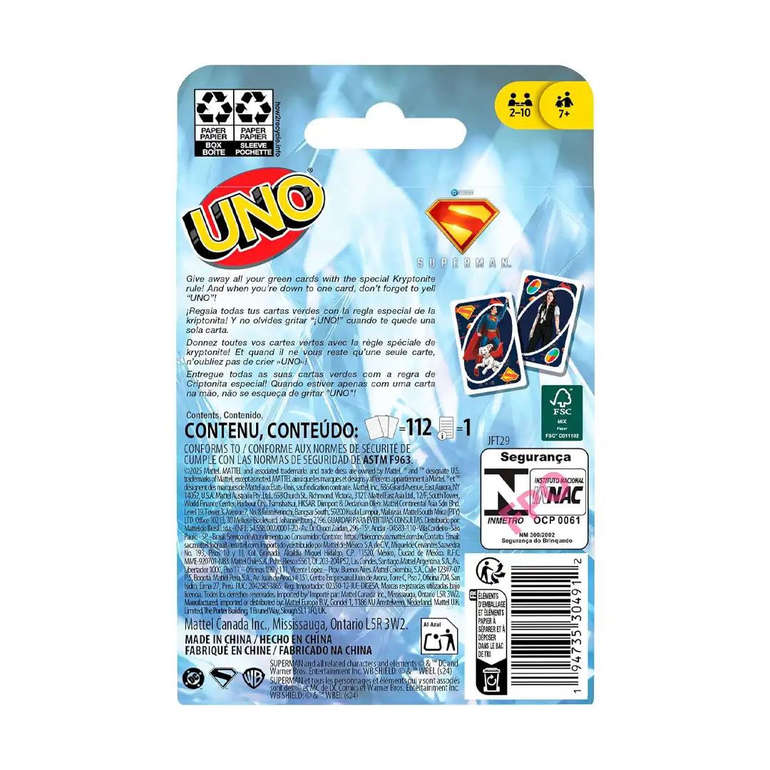 Mattel UNO: Superman