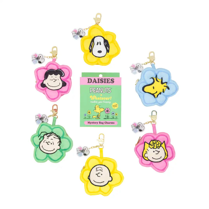 Whatever Makes You Happy Peanuts Sherbert Spring Mystery Box Snoopy Flowers Coin Bag Charms