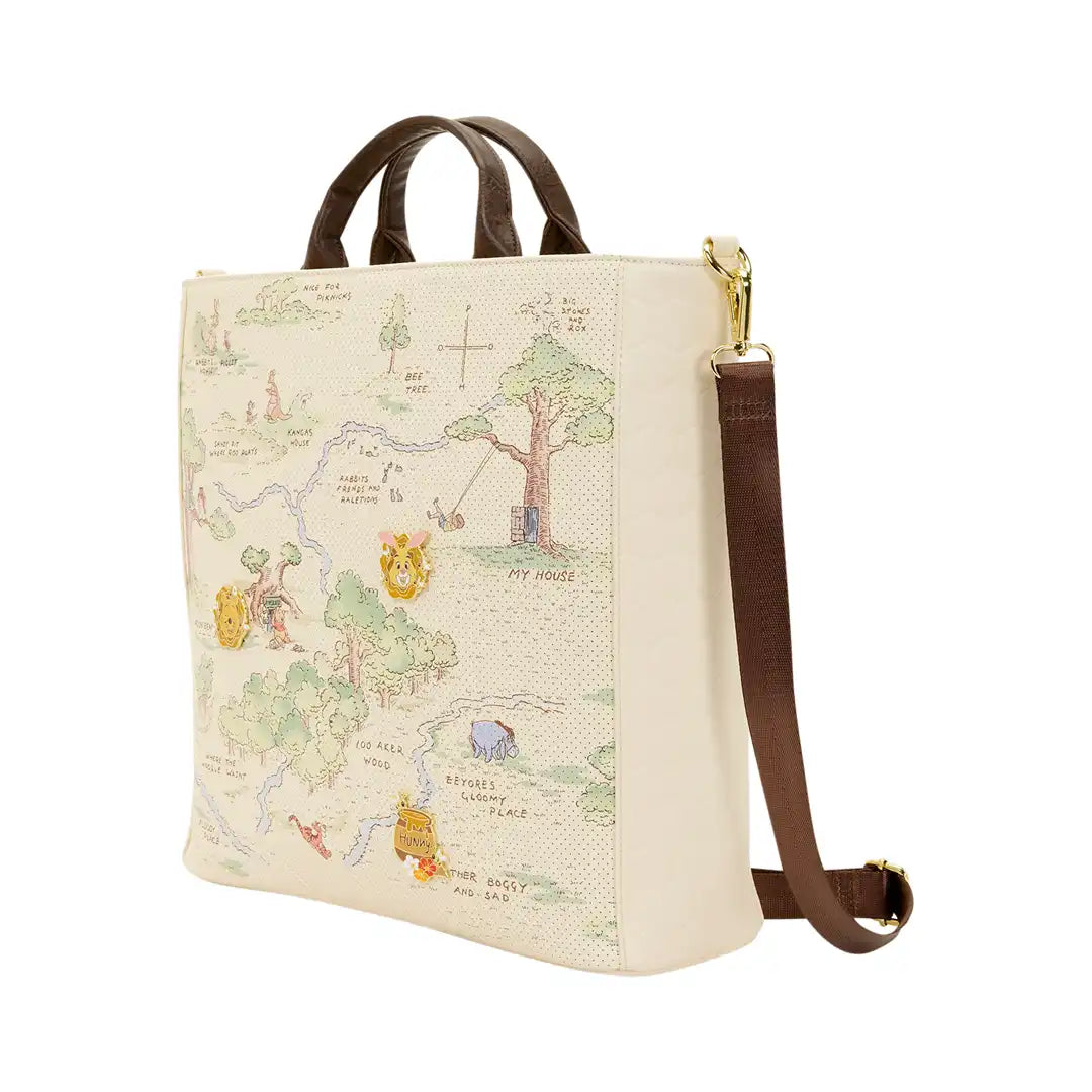 Loungefly Disney Winnie The Pooh Hundred Acre Wood Tote Bag
