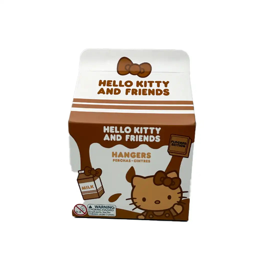 Hello Kitty Chocolate Milk Flocked Keychain Blind Box