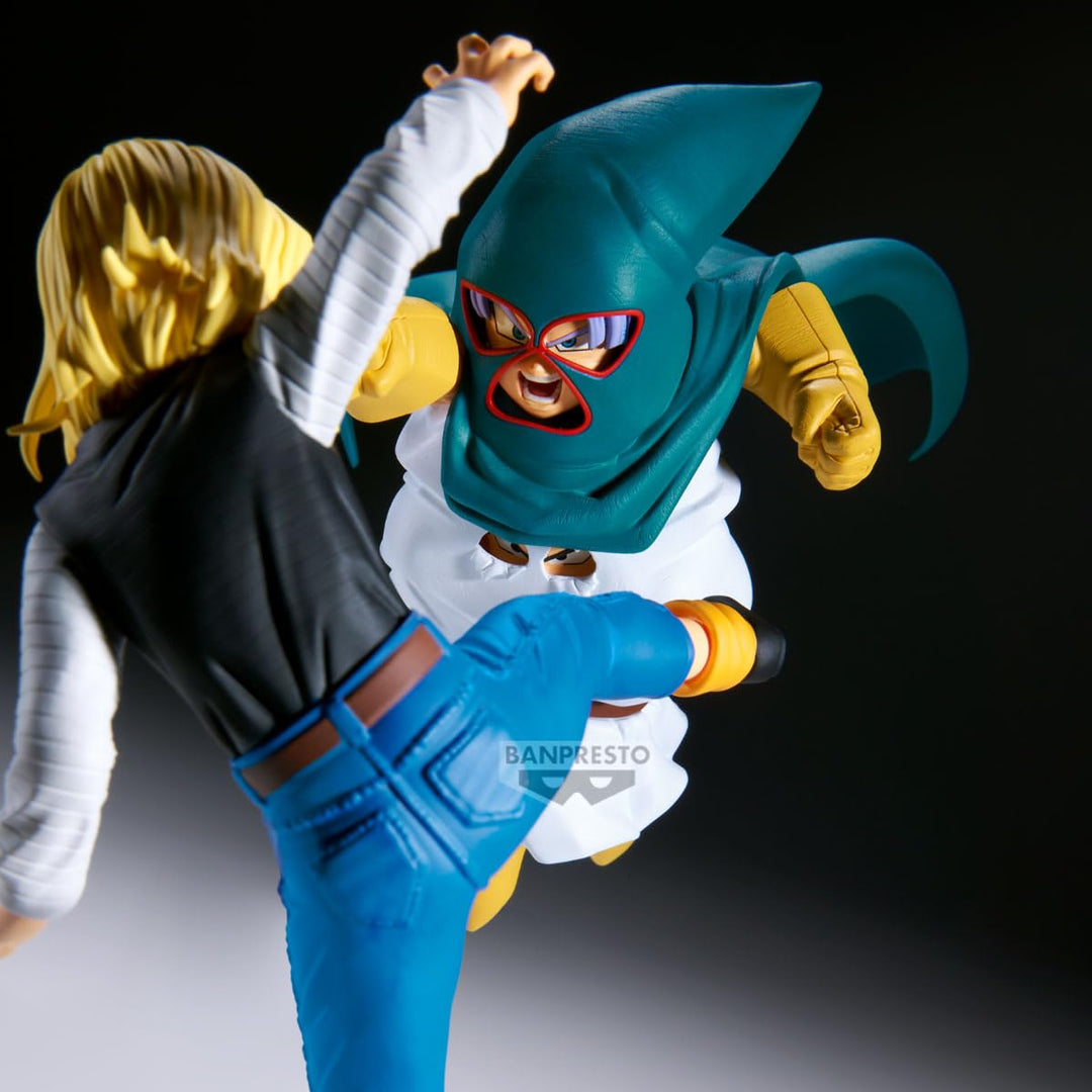 Banpresto - Dragon Ball Z - Mighty Mask (vs Android 18 &amp; Mr. Satan) Match Makers Figure