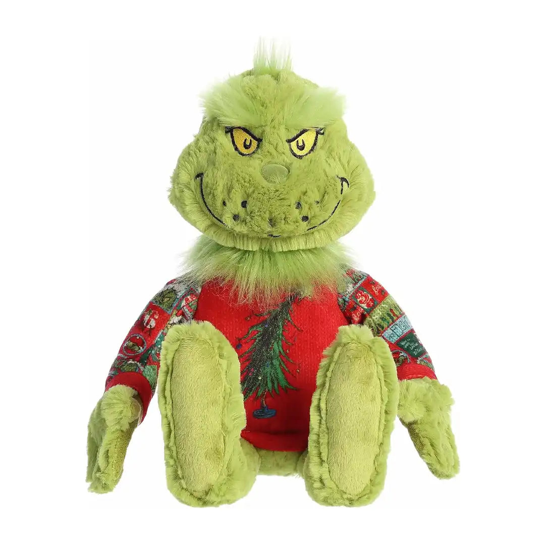 Aurora Whimsical Dr. Seuss 16" Ugly Sweater Light-Up Grinch