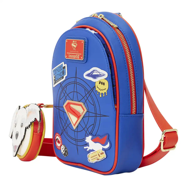 Loungefly DC Supergirl Krypto Sling Crossbody Bag
