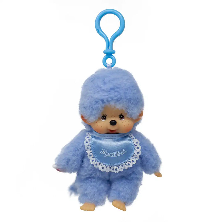 Monchhichi Blue Lace Satin Keychain
