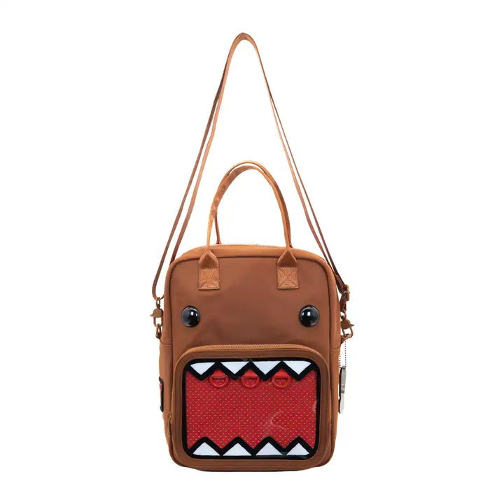 Whatever Makes You Happy Domo Convertible ITA Square Backpack with Bag Charm