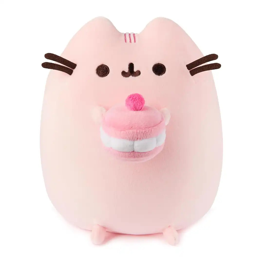 GUND Pusheen Cherry Macaron Squisheen 9.5" Plush Toy