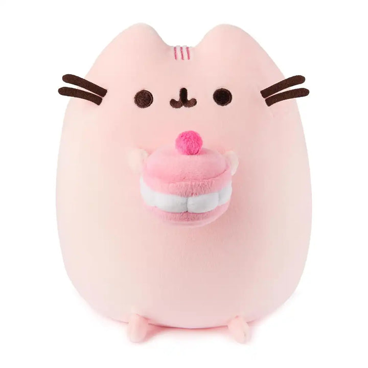 GUND Pusheen Cherry Macaron Squisheen 9.5" Plush Toy