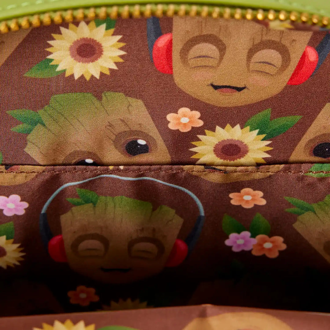 Loungefly Marvel Guardians of the Galaxy Groot Floral Figural Crossbody Bag