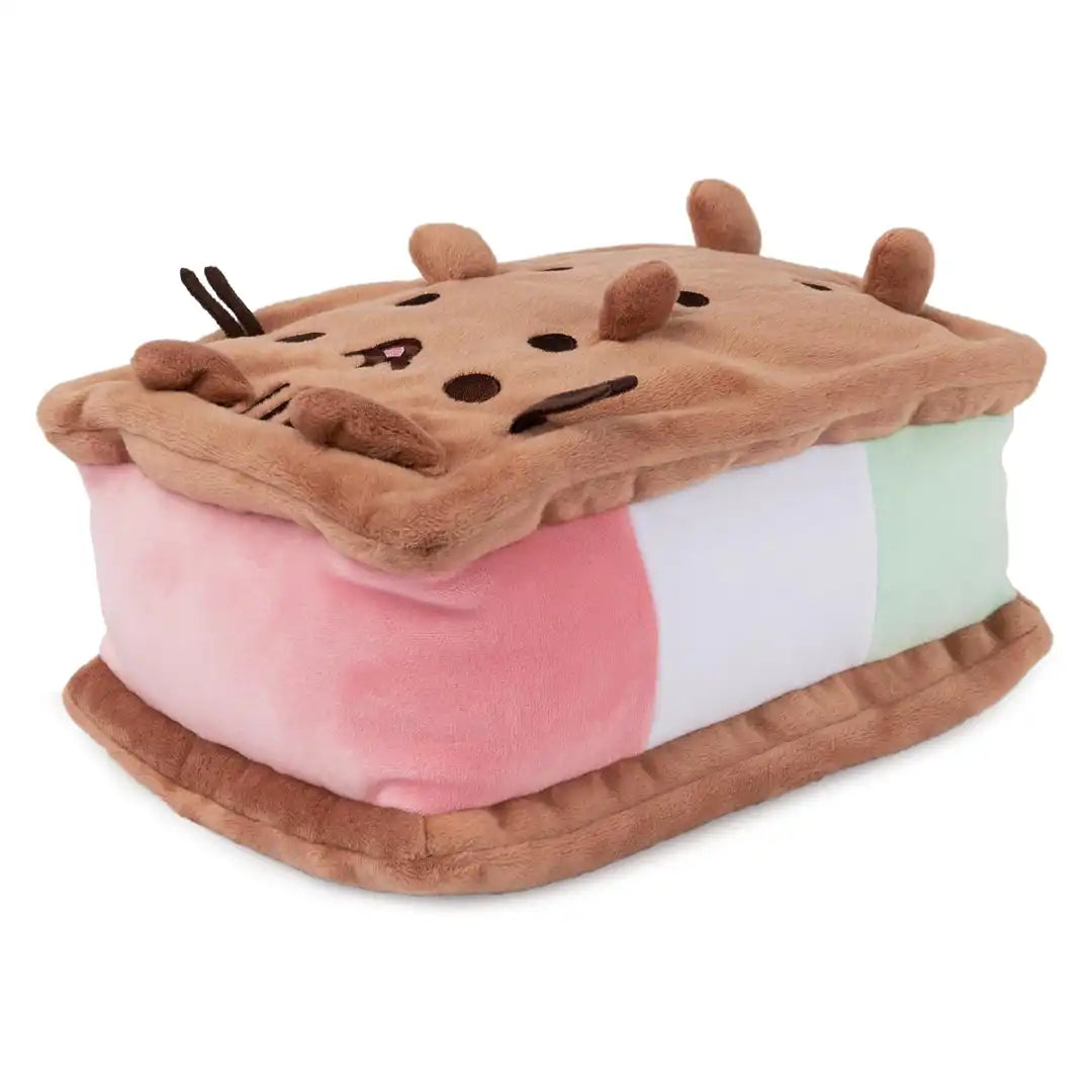 GUND Pusheen Neapolitan Ice Cream Sandwich 9.5" Plush Toy