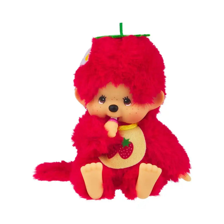 Monchhichi Fruit Color Strawberry Red Plush Toy