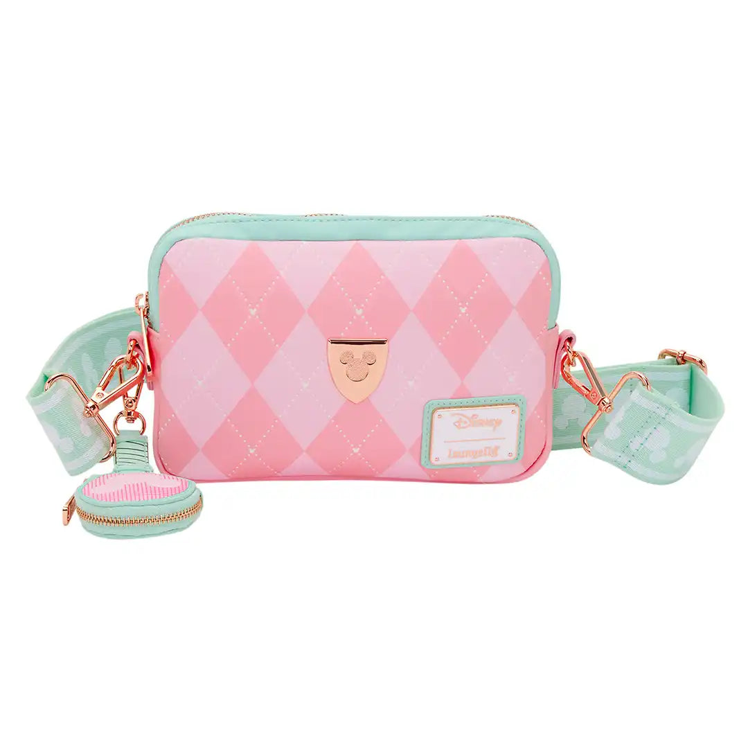 Loungefly Disney Mickey &amp; Friends Tennis Sling Crossbody Bag with Coin Bag