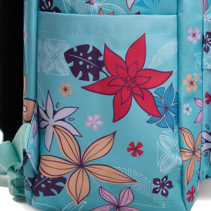 Wondapop Moana Backpack 16” Girls School Backpack with Laptop Sleeve, Front Pocket &amp; Side Pockets, Moana, Pua &amp; Hei Hei Bookbag for Kids