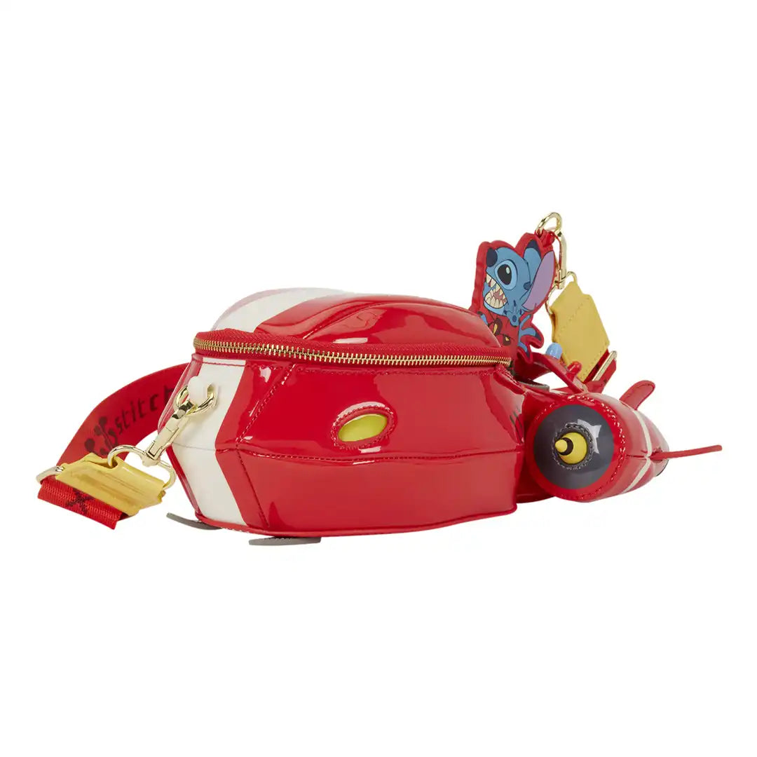 Loungefly Disney Lilo &amp; Stitch Spaceship Figural Crossbody Bag