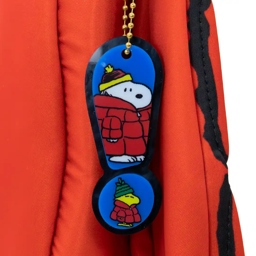 Whatever Makes You Happy Peanuts Snoopy Oversized Puffer Jacket Tote Bag