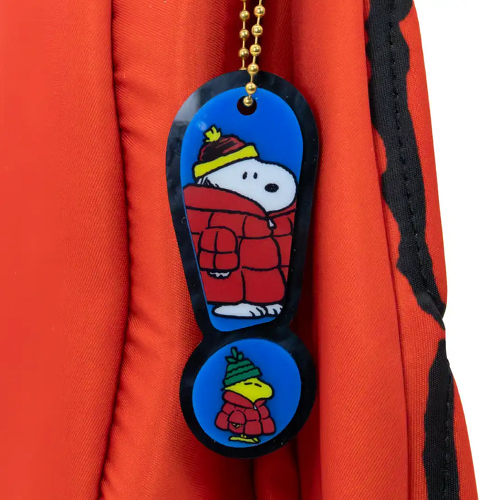 Whatever Makes You Happy Peanuts Snoopy Oversized Puffer Jacket Tote Bag
