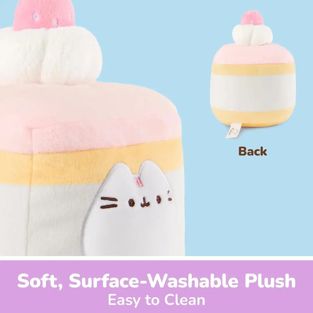 GUND Pusheen Strawberry Sponge Cake 6" Plush Toy