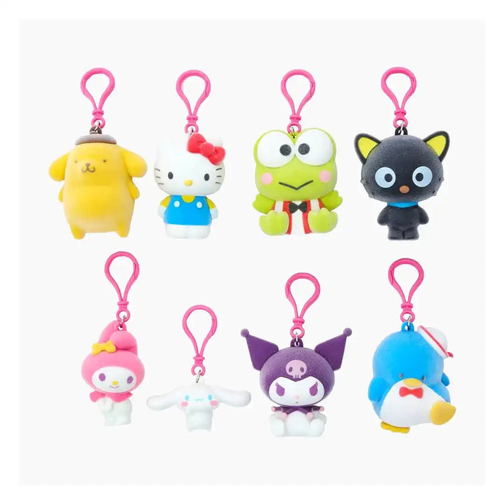 Sanrio Hello Kitty &amp; Friends Exclusive Jumbo Flocked Hanger Bag Clip Blind Box