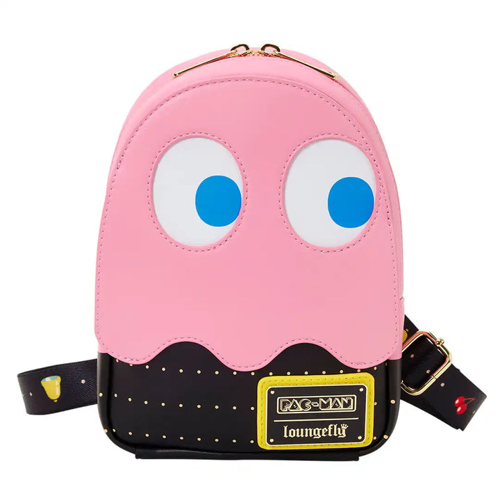 Loungefly Pac-Man Pinky Ghost Sling Crossbody Bag