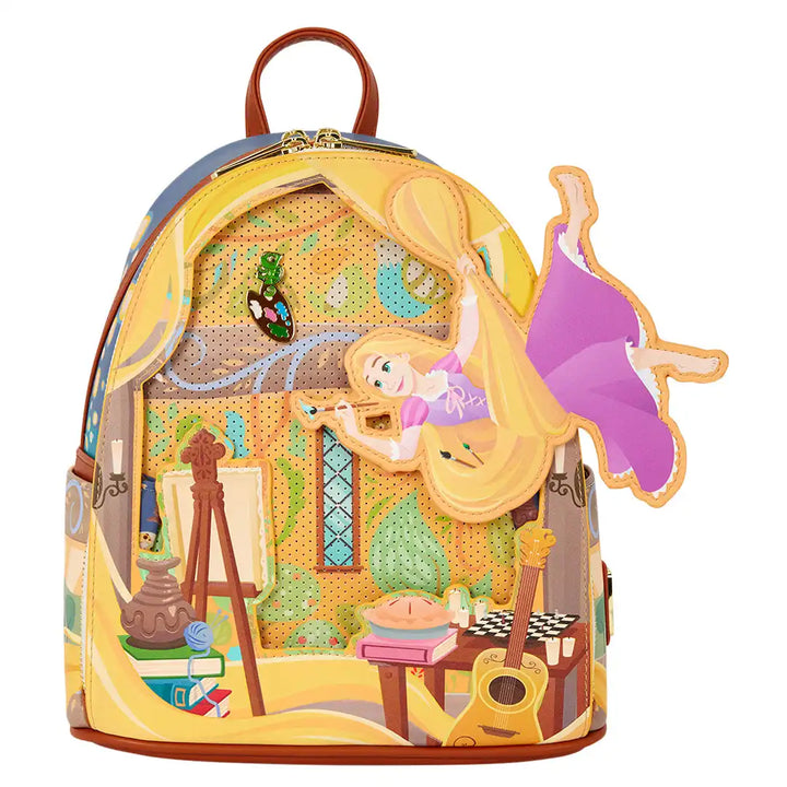 Loungefly Disney Tangled Rapunzel Painting Mini Backpack