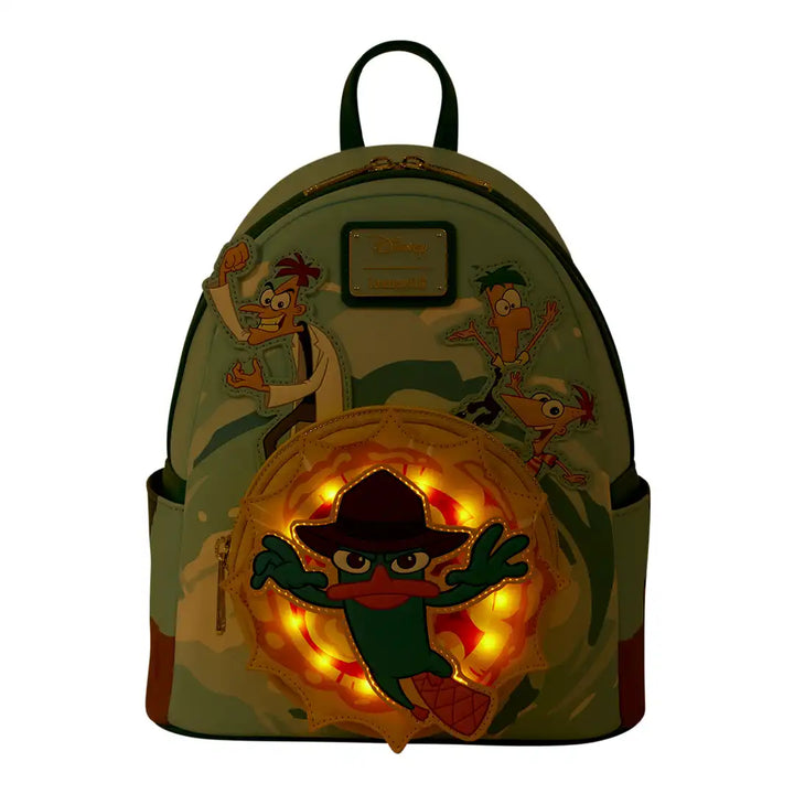 Loungefly Disney Phineas &amp; Ferb Light-Up Mini Backpack