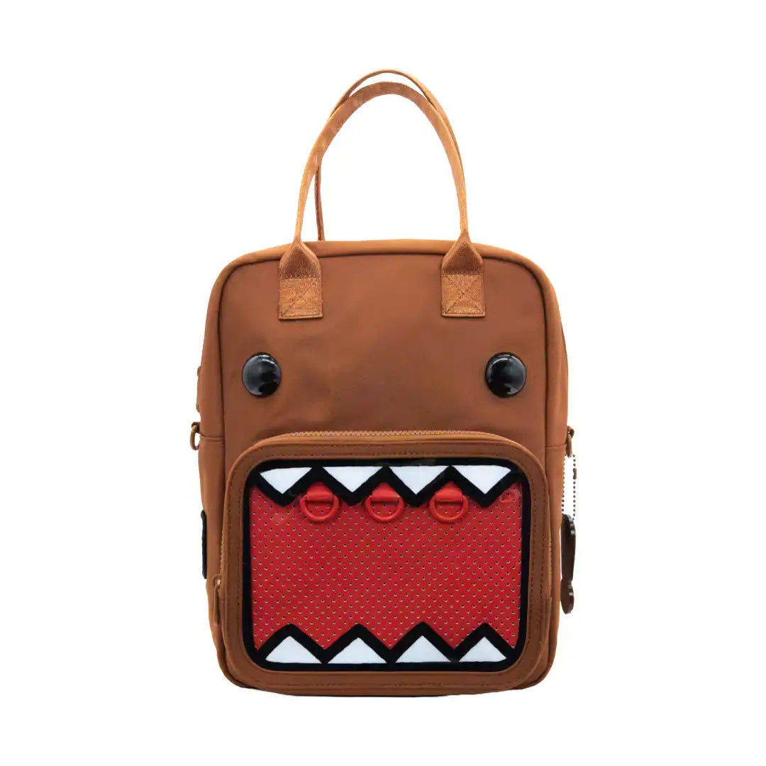 Whatever Makes You Happy Domo Convertible ITA Square Backpack with Bag Charm