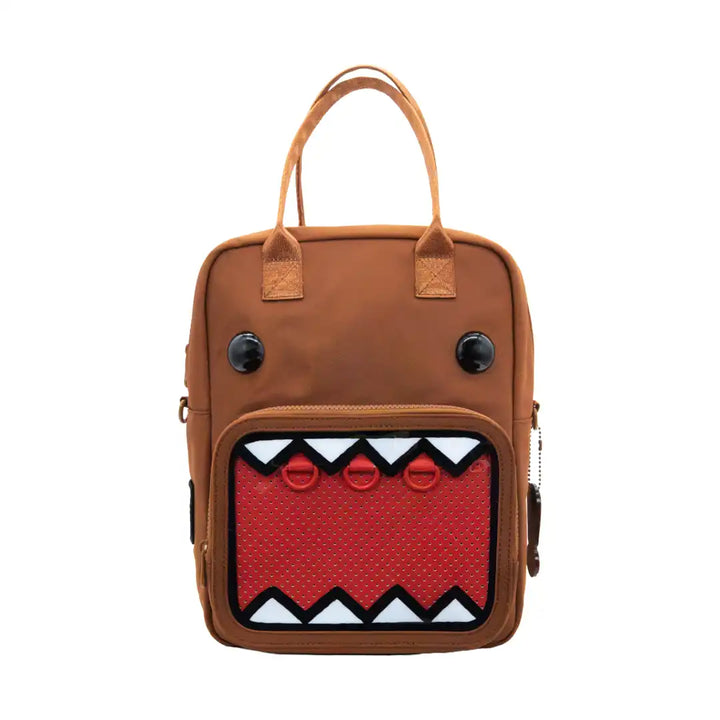 Whatever Makes You Happy Domo Convertible ITA Square Backpack with Bag Charm